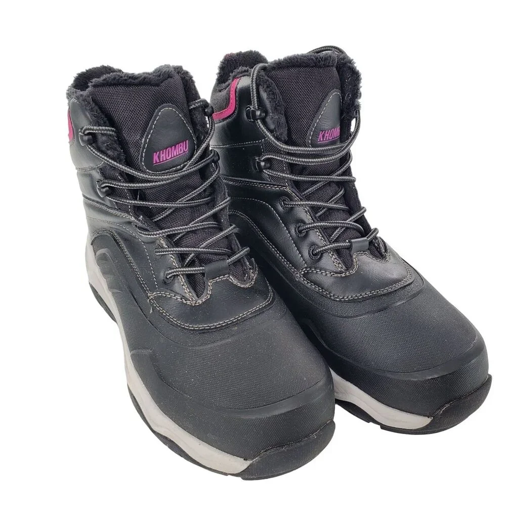New Khombu 9 Boots Waterproof Woman All Weather Winter Snow Outdoor Shoes